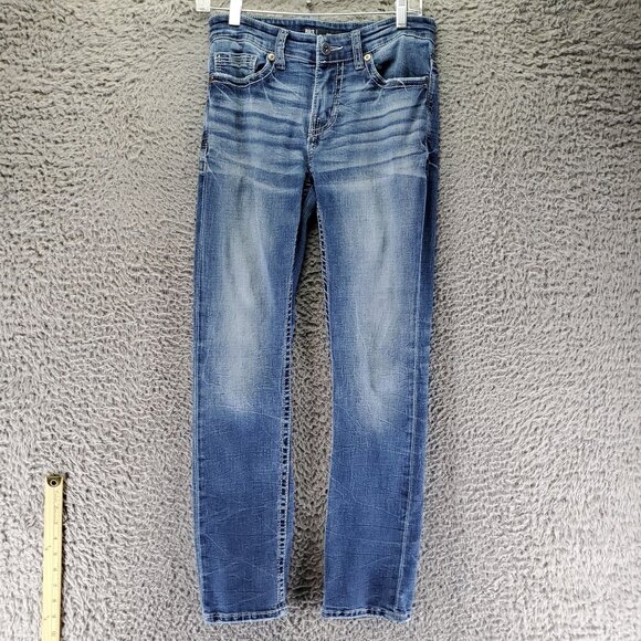 Buckle Jeans Mens 28x30 Blue BKE Alec Stretch Classic Fit Denim Straight - Picture 1 of 15
